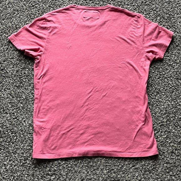 Abercrombie Fitch T-Shirt Mens L Pink Short Sleeve Shirt - Picture 3 of 6